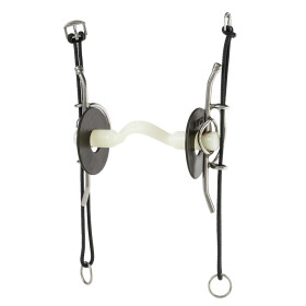 NATHE Aufzieh-Schenkeltrense 15mm Thermoplast feste...