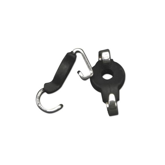 METALAB Kinnkettenhaken mit Gummiüberzug