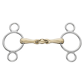 SPRENGER Dreiringtrense 14mm Sensogan doppelt gebrochen KK ULTRA