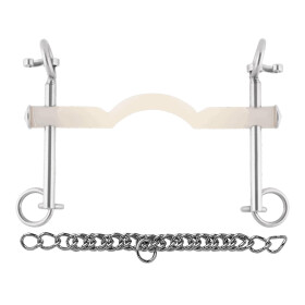 NATHE Dressurkandare 15mm Thermoplast feste Stange Zungenfreiheit