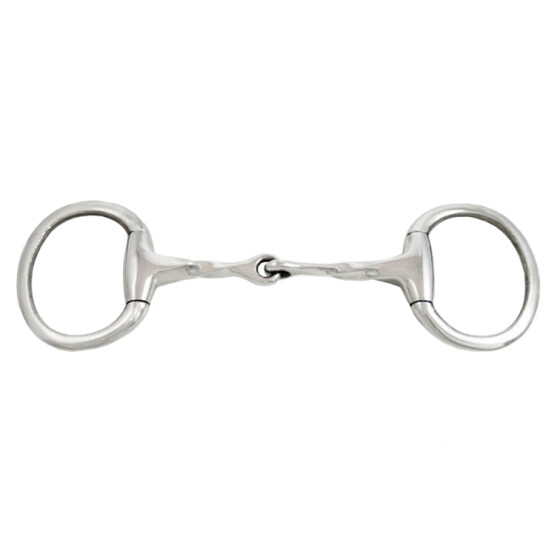 Olivenkopfgebiss 14mm Edelstahl einfach gebrochen gedreht