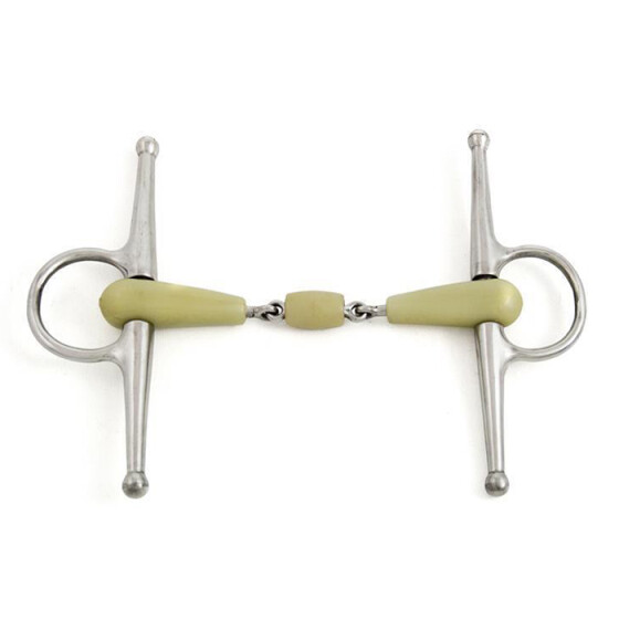 Schenkeltrense 18mm Kunststoff Happy Apple doppelt gebrochen