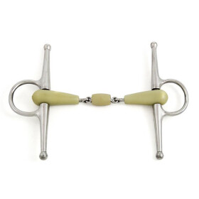 Schenkeltrense 18mm Kunststoff Happy Apple doppelt gebrochen