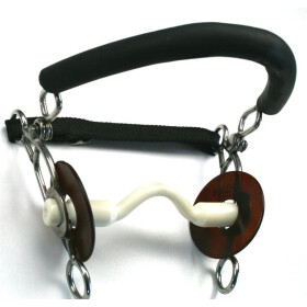 NATHE Tandemgebiss 20mm Thermoplast feste Stange flache Zungenfreiheit