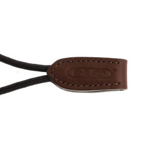 SPRENGER Pelhamriemen rund geflochtene Nylonschnur 16cm Leder-Zaumhaken