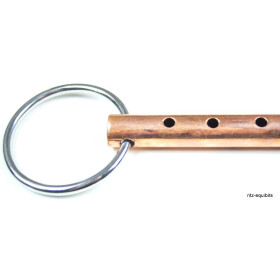 Fl&ouml;tenstange 19mm Kupfer Edelstahlringe